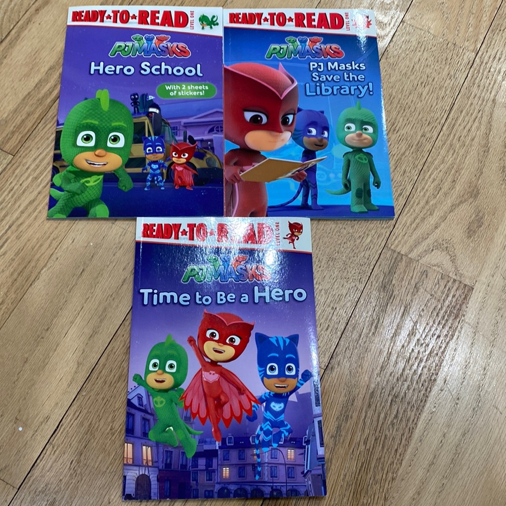 Bundle of 2 ready to read pjmasks books 1 sticker books 2 others new boy or girl